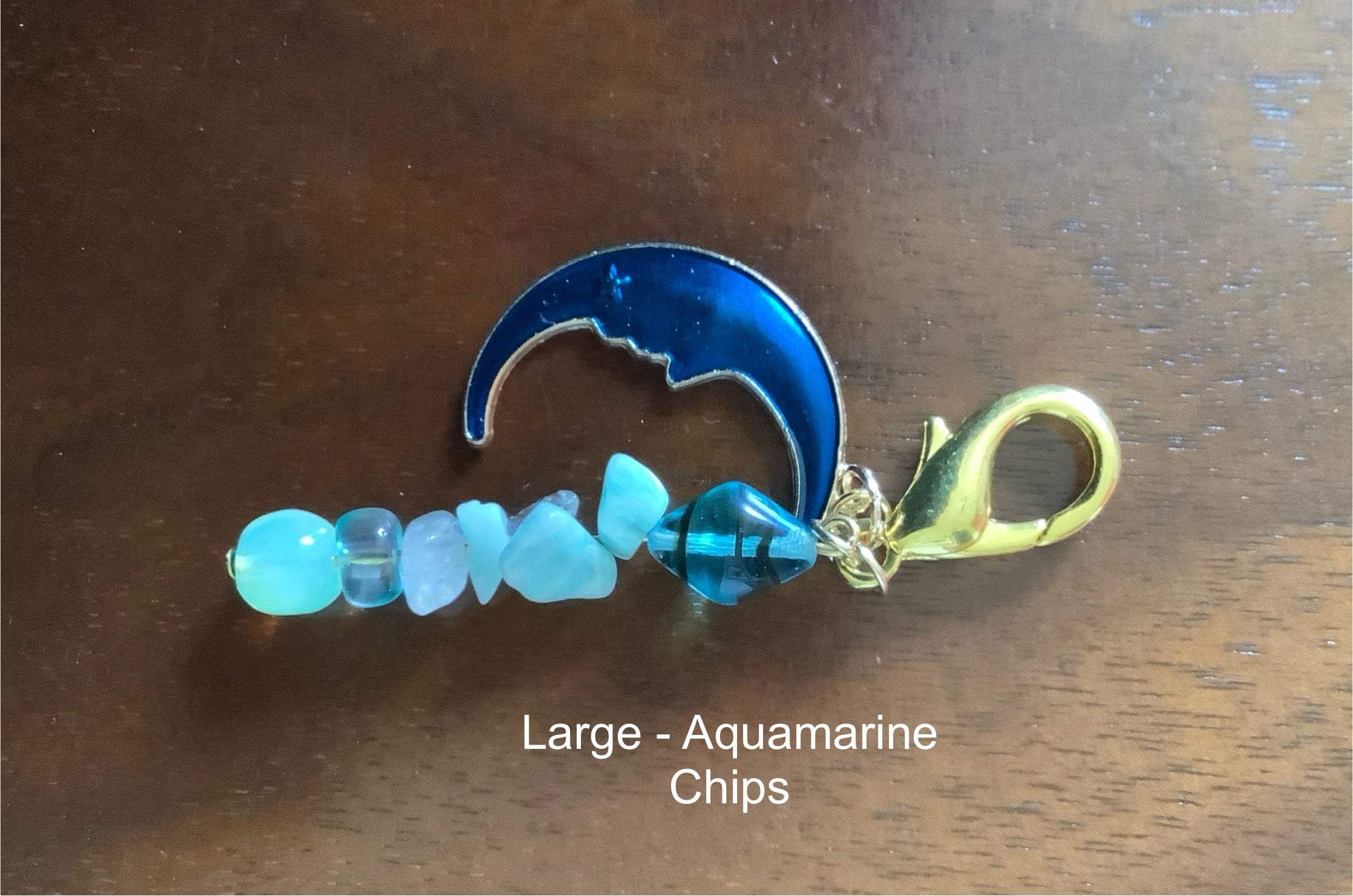 Large Charm Aquamarine Chips