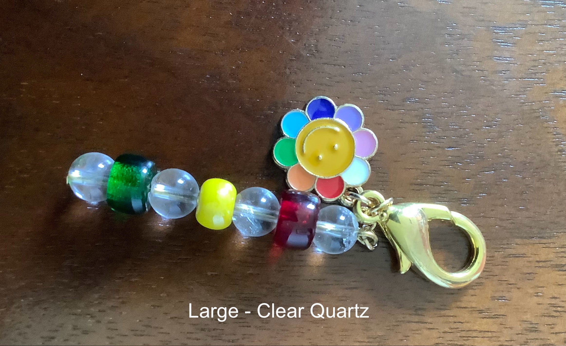 Large Clear Quarts Charm