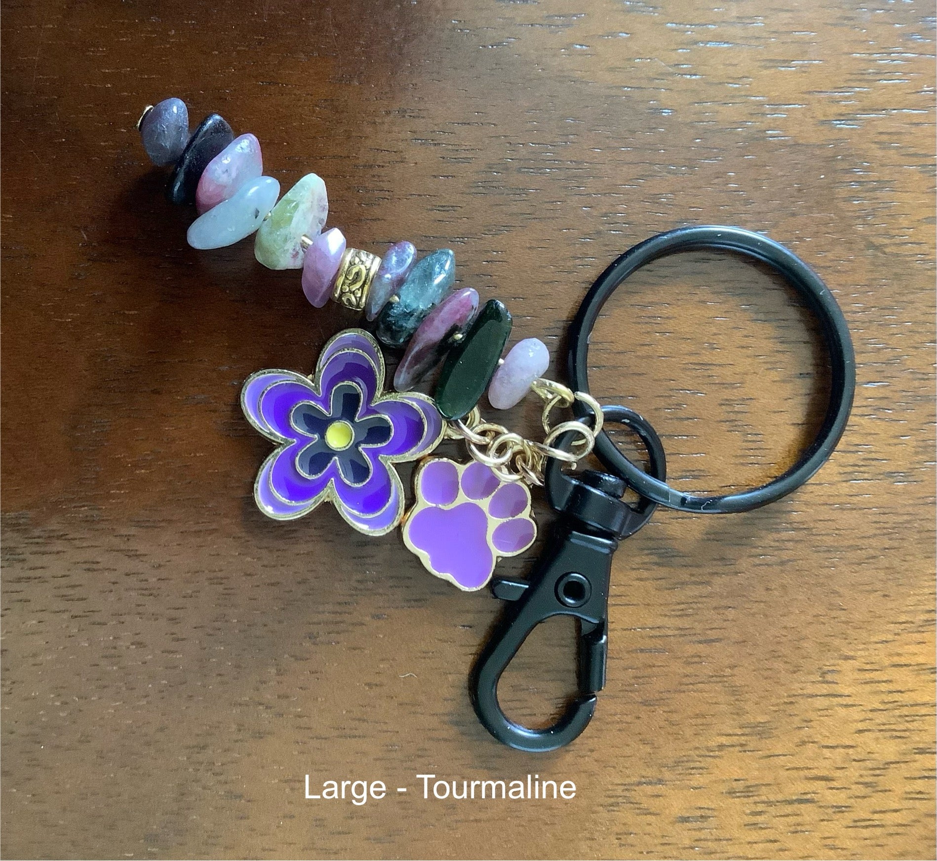 Large Charm with Tourmaline