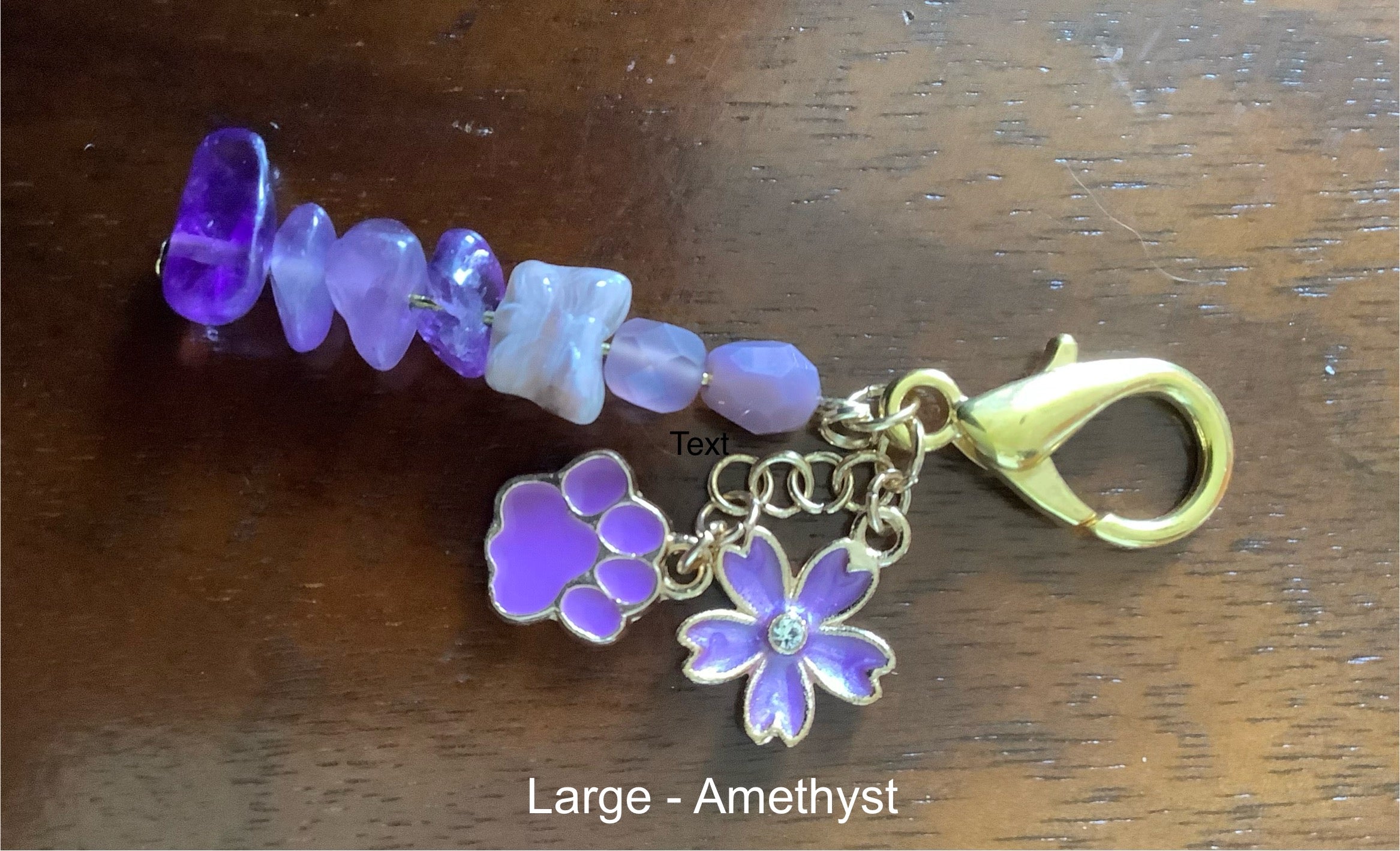 Large Charm with Amethyst