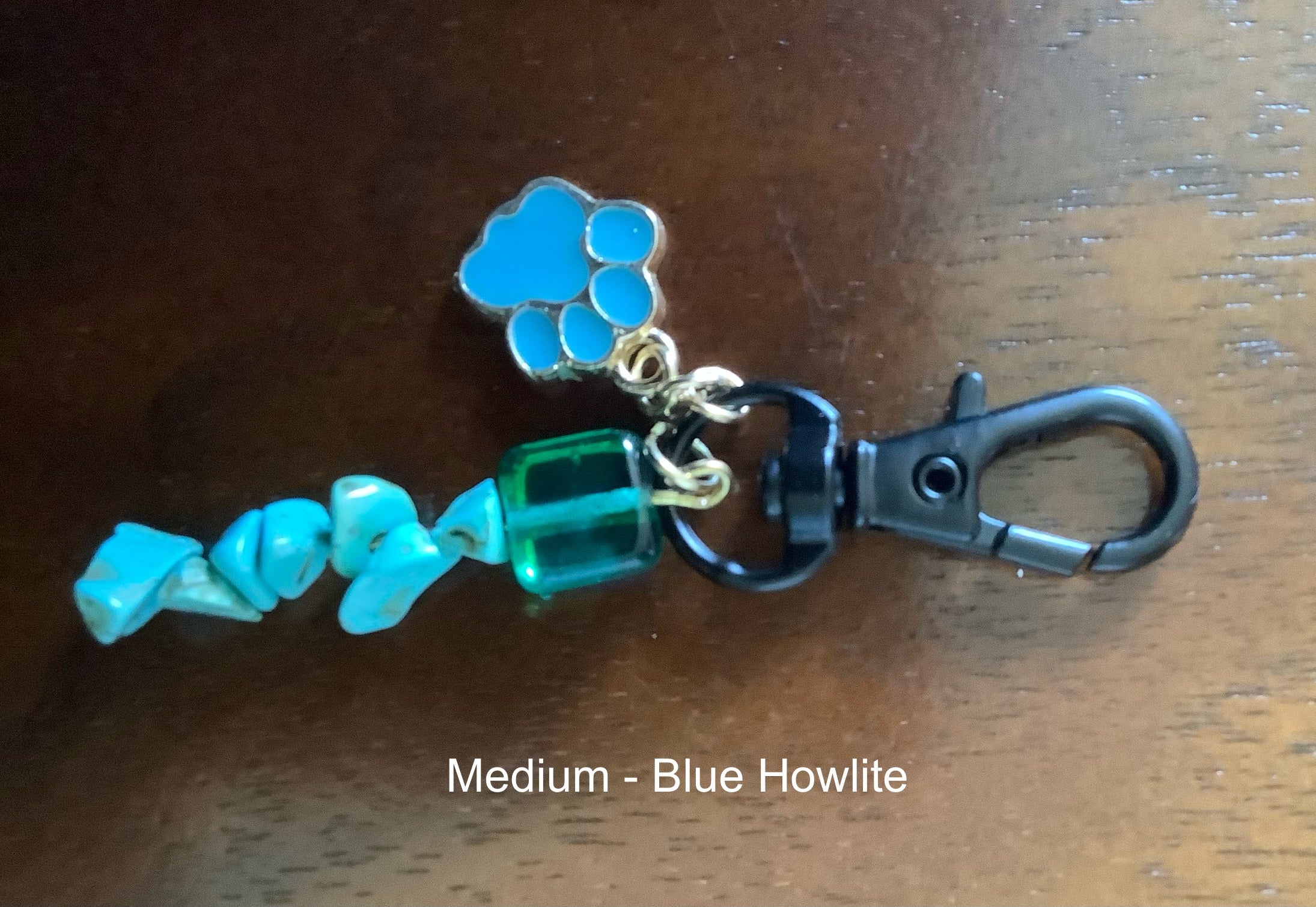 Medium Charm with Blue Howlite