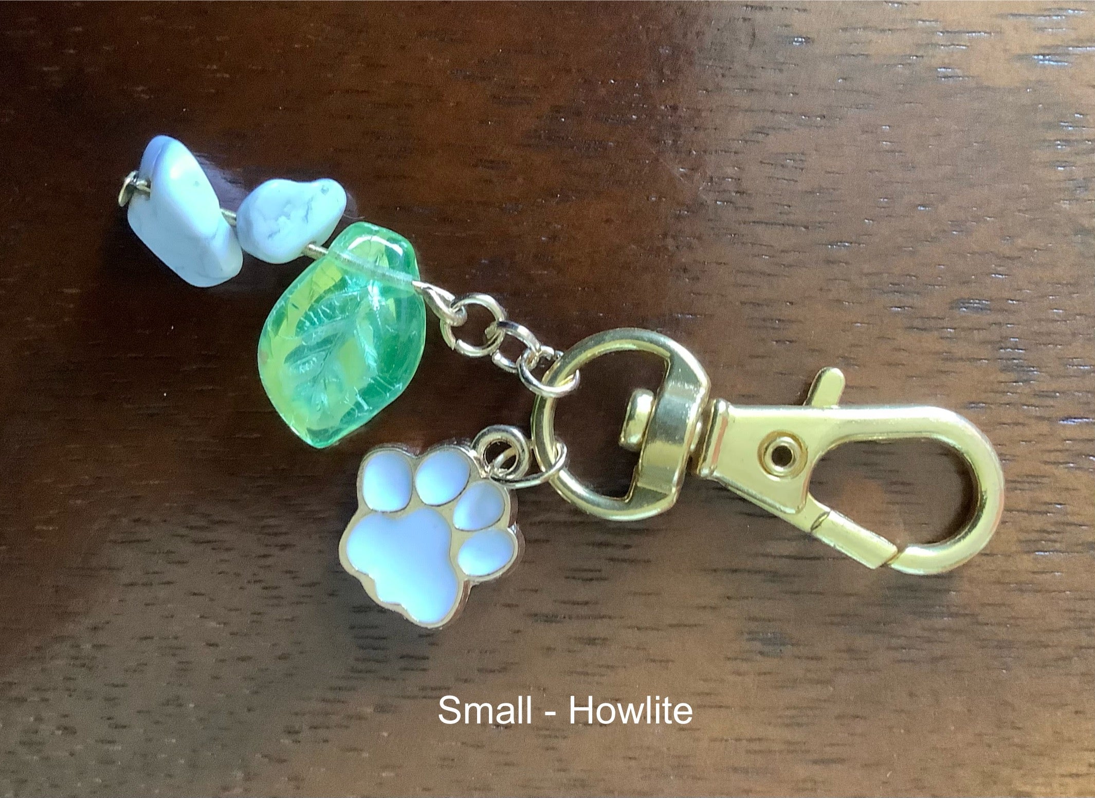 Small Charm with Howlite Chips