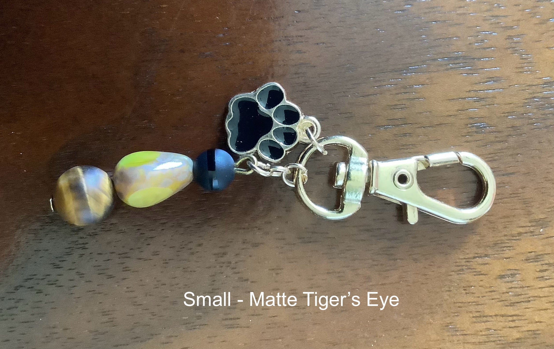 Small Charm with Matte Tiger's Eye