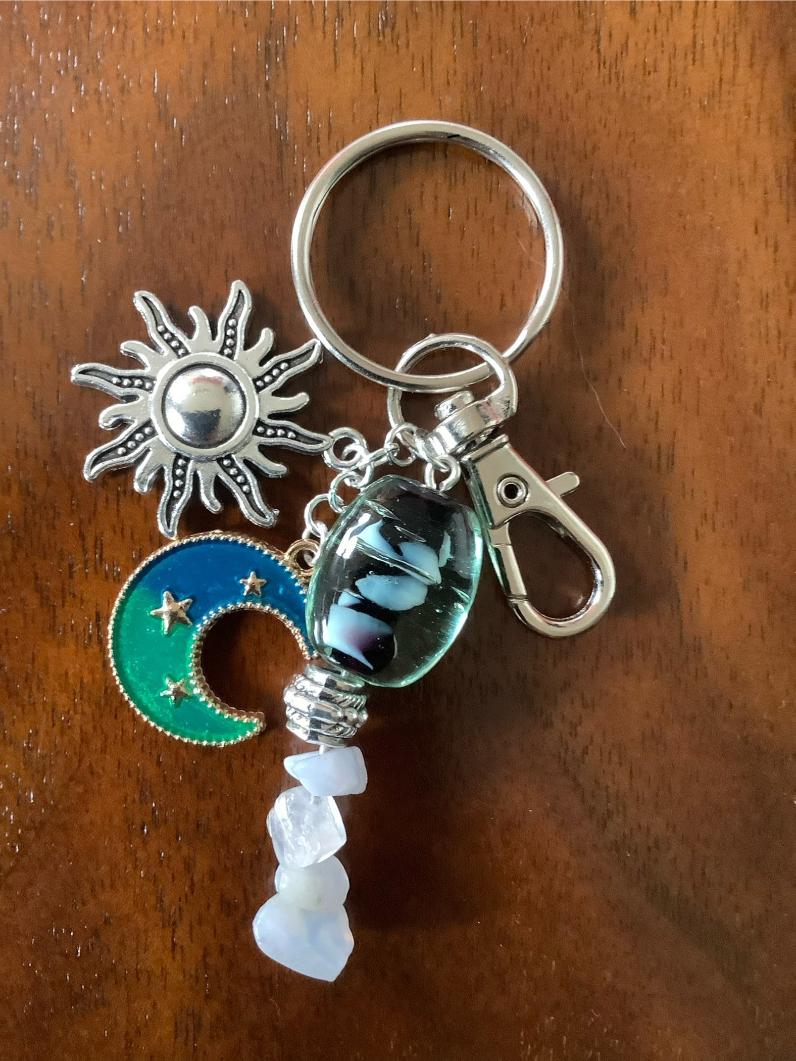 Large Charm with Blue Agate