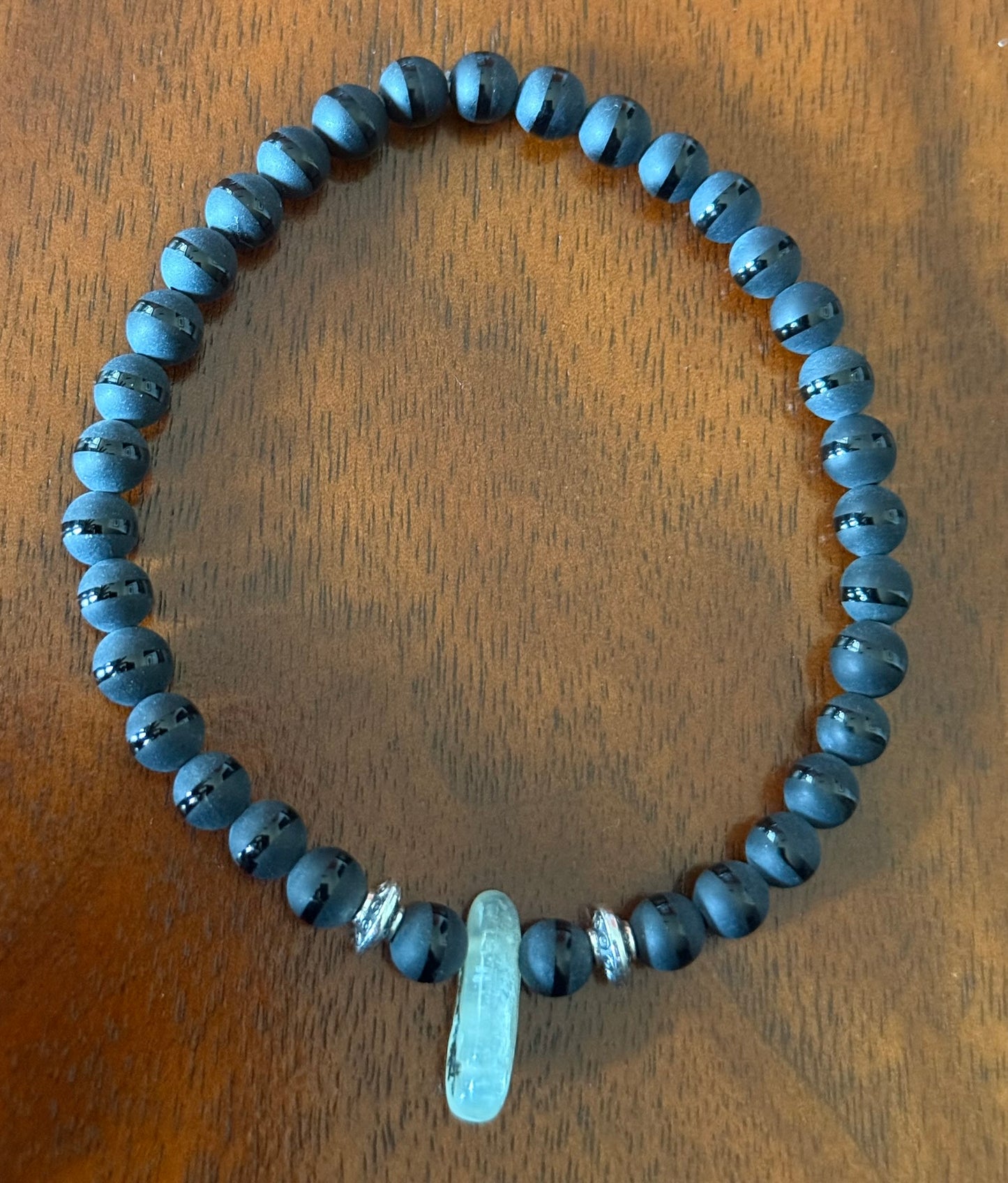 Silver Sheen Obsidian Bracelet