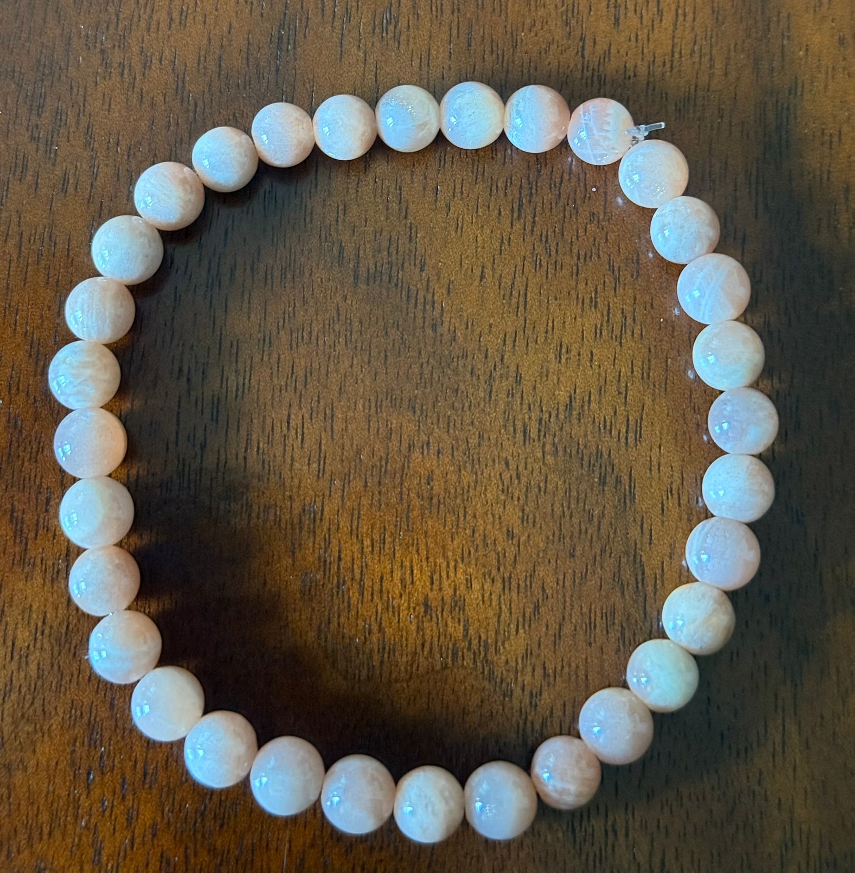 Peach Moonstone Bracelet