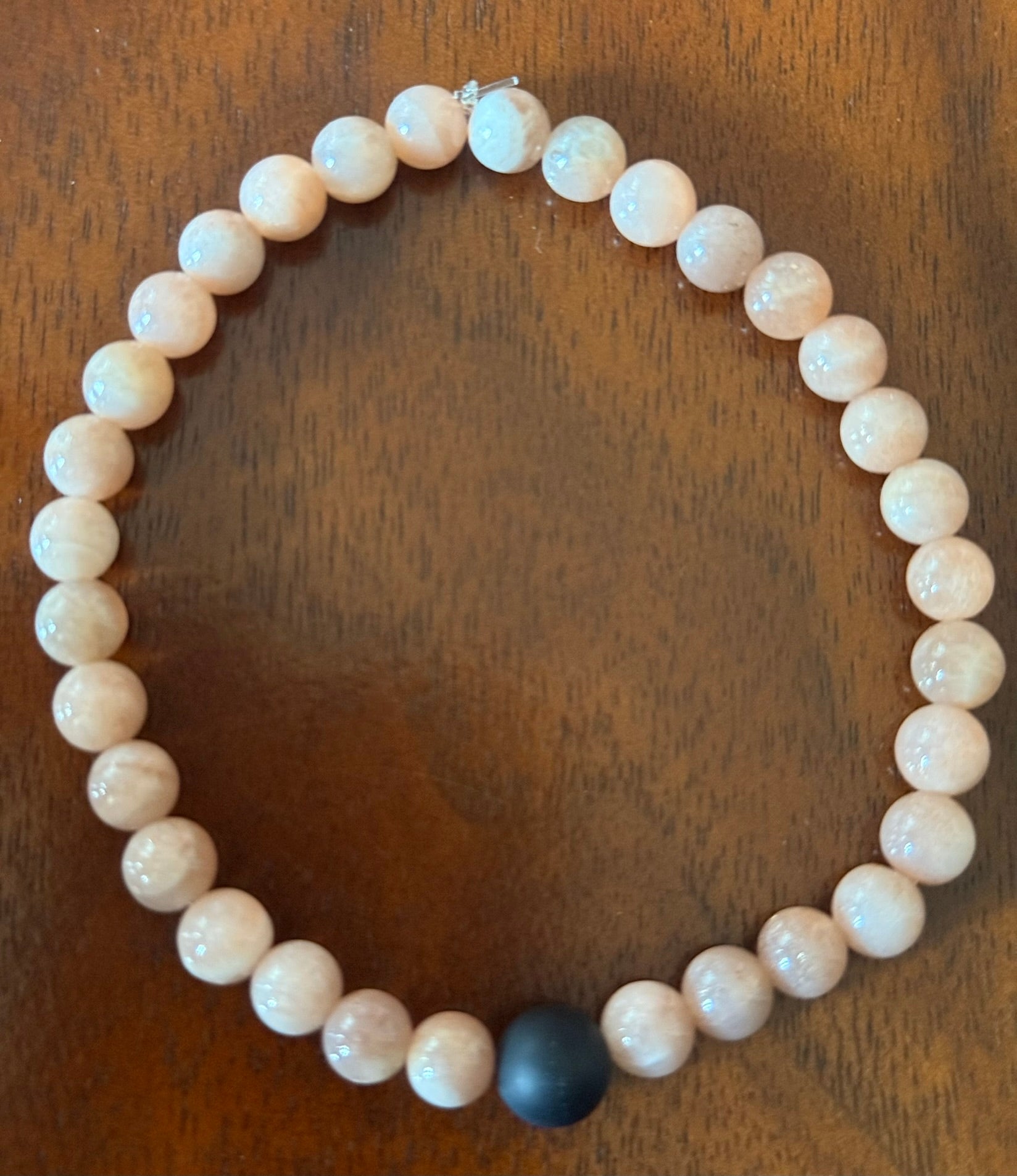 Peach Moonstone Bracelet