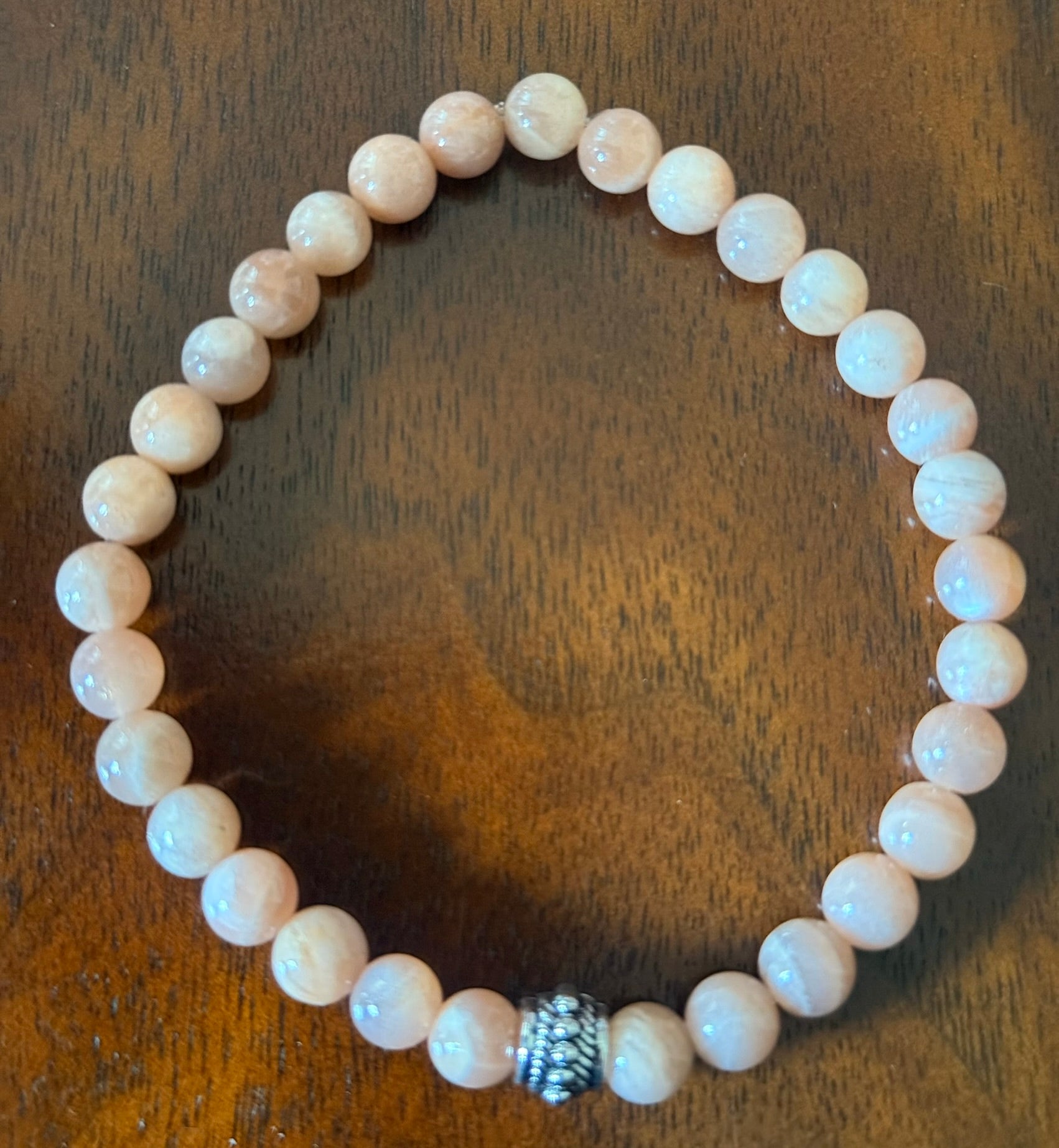 Peach Moonstone Bracelet