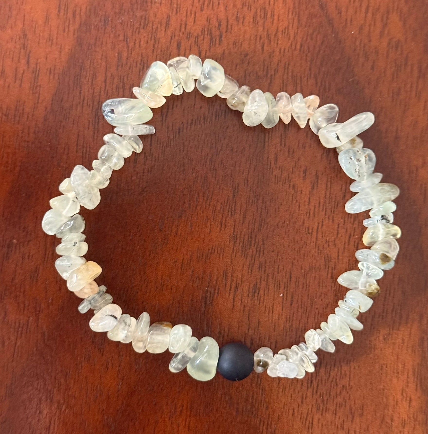 Prehnite Chip Bracelet