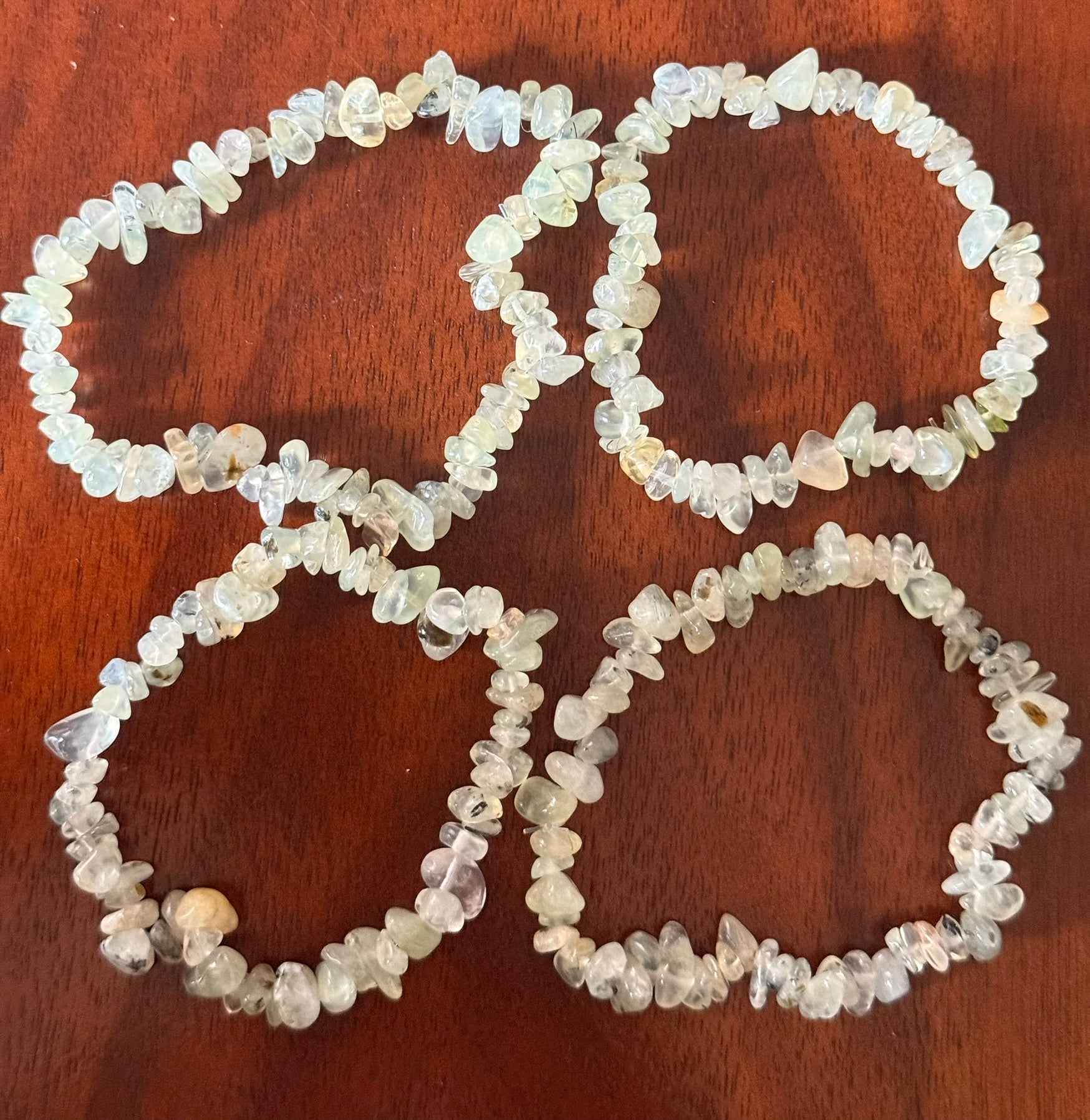Prehnite Chip Bracelet